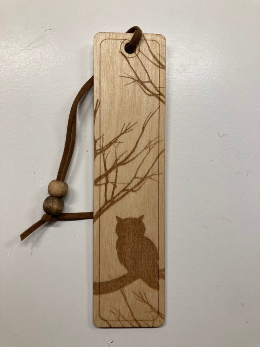 Owl Wooden Bookmark