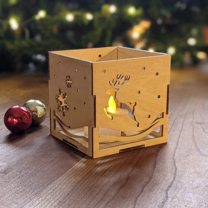 Reindeer Tealight Lantern