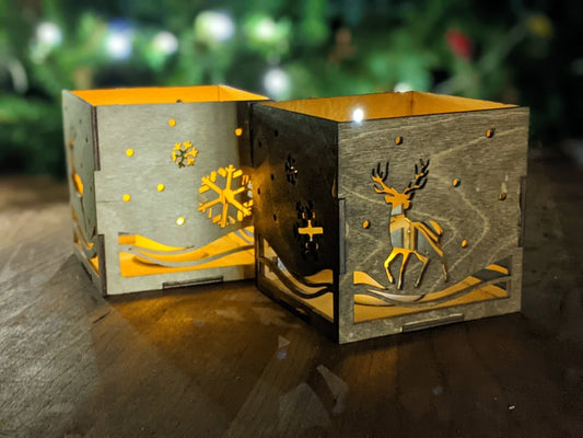 Reindeer Tealight Lantern