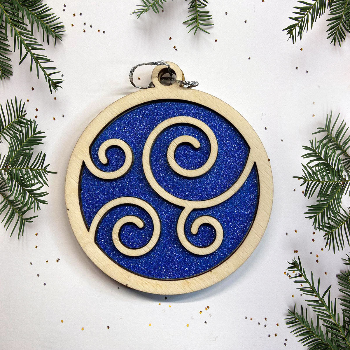 Swirl Christmas Ornament