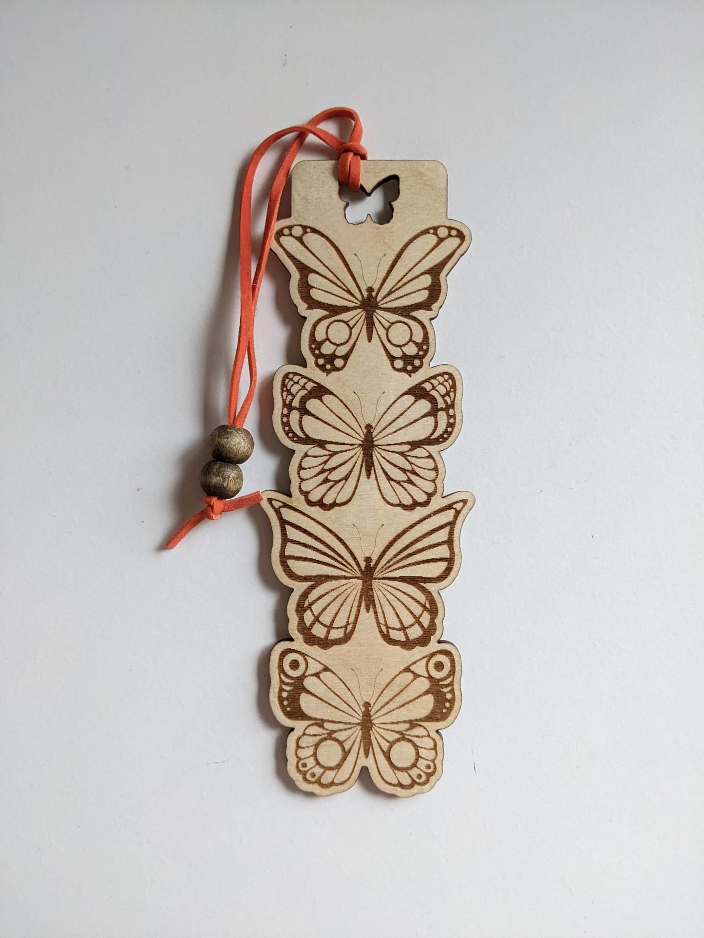 Butterflies Wooden Bookmark