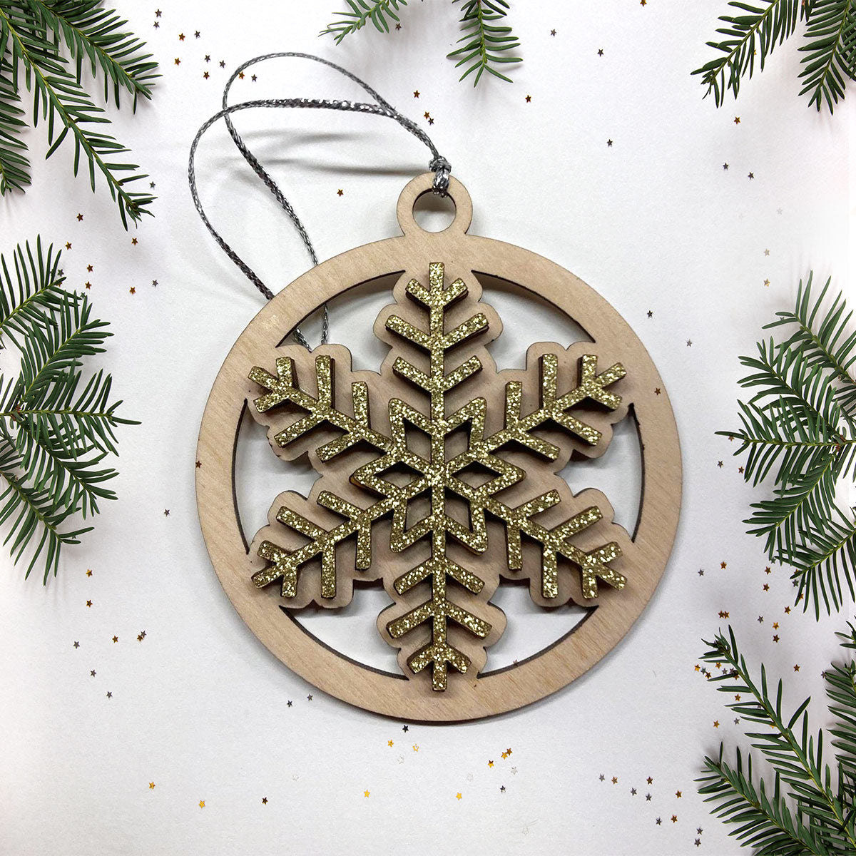 Six Sided Snowflake Ornament