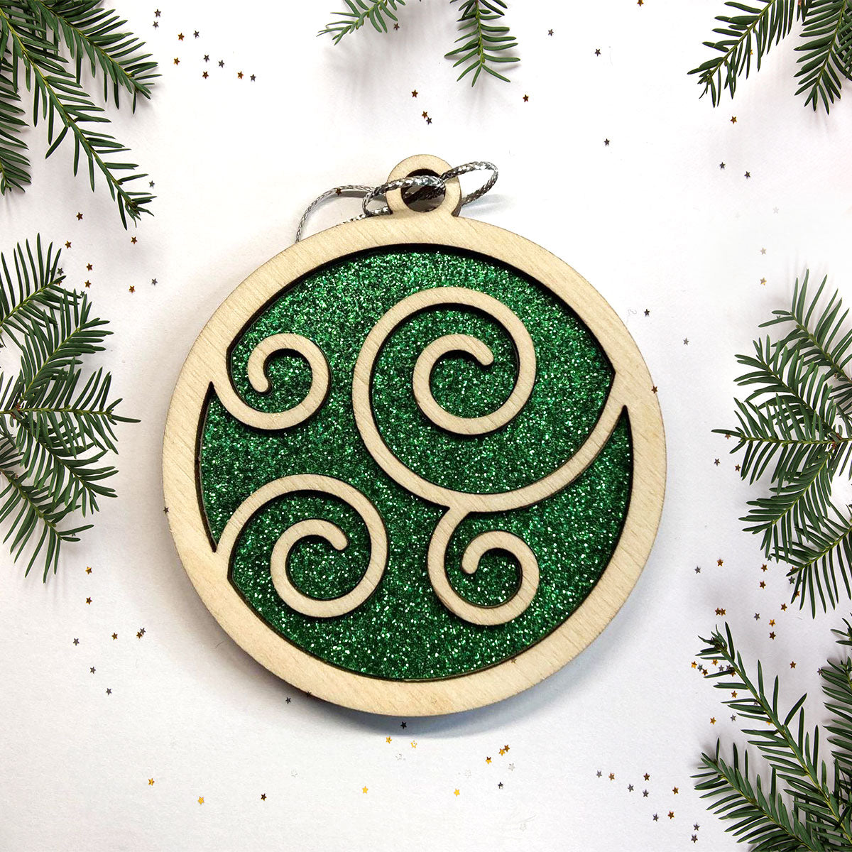 Swirl Christmas Ornament