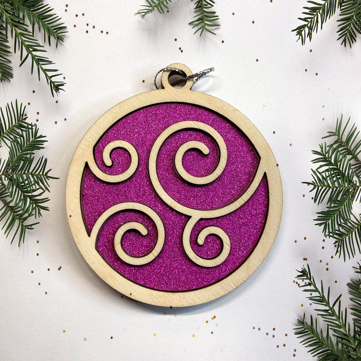 Swirl Christmas Ornament