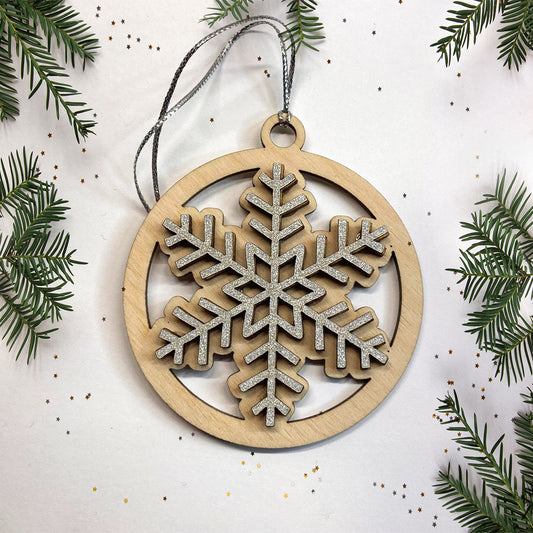 Six Sided Snowflake Ornament