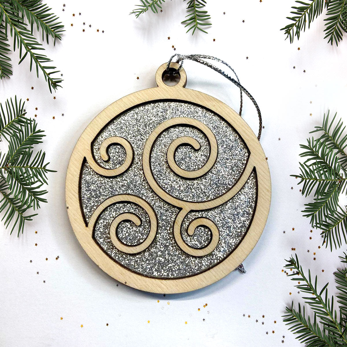 Swirl Christmas Ornament
