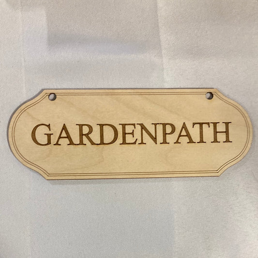Wooden Name Plaque