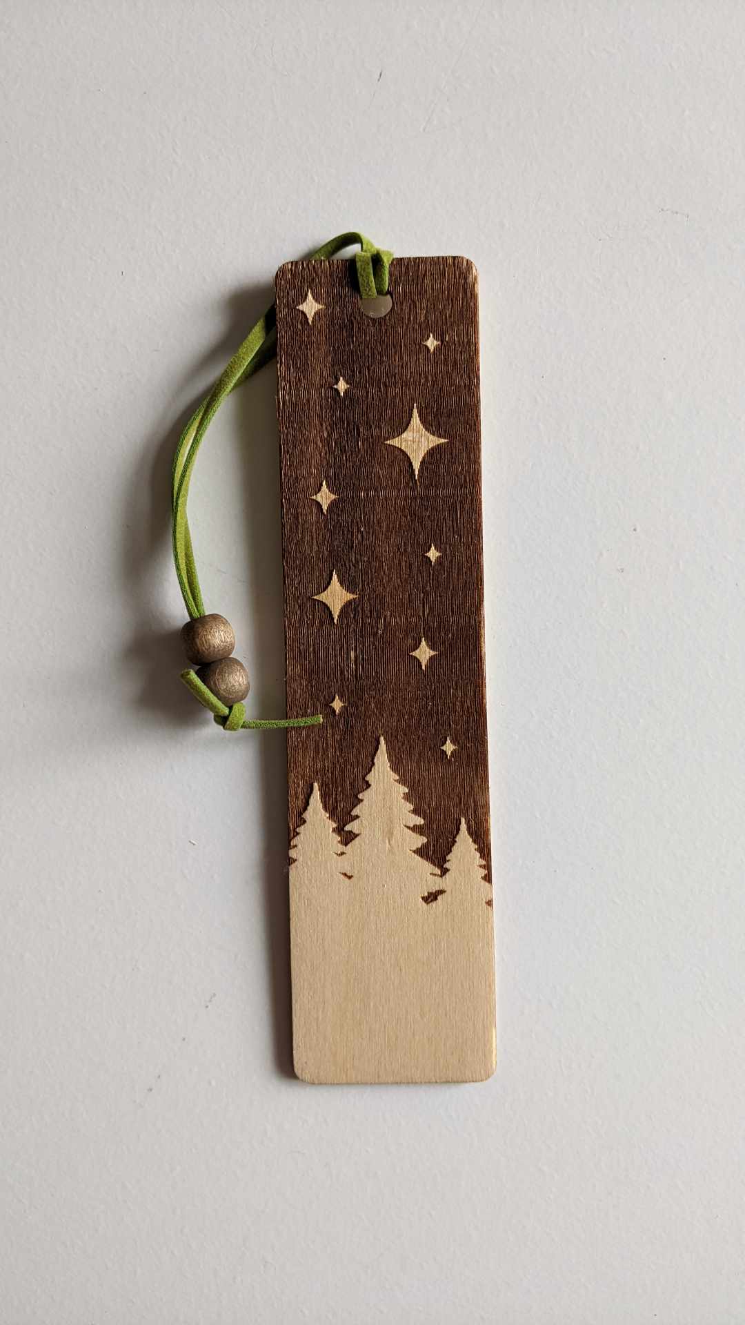 Forest Night Wooden Bookmarks