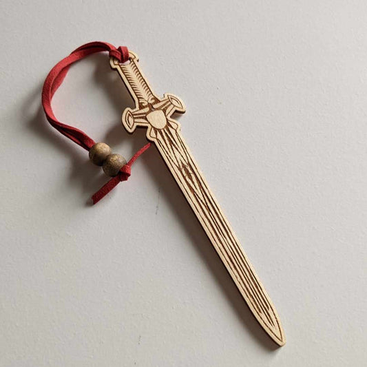 Sword Wooden Bookmark