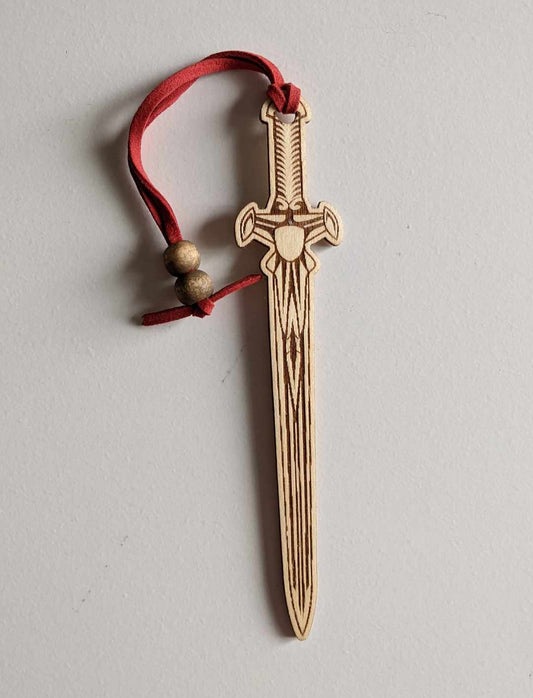 Sword Wooden Bookmark