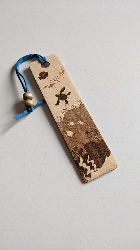 Undersea Wooden Bookmark