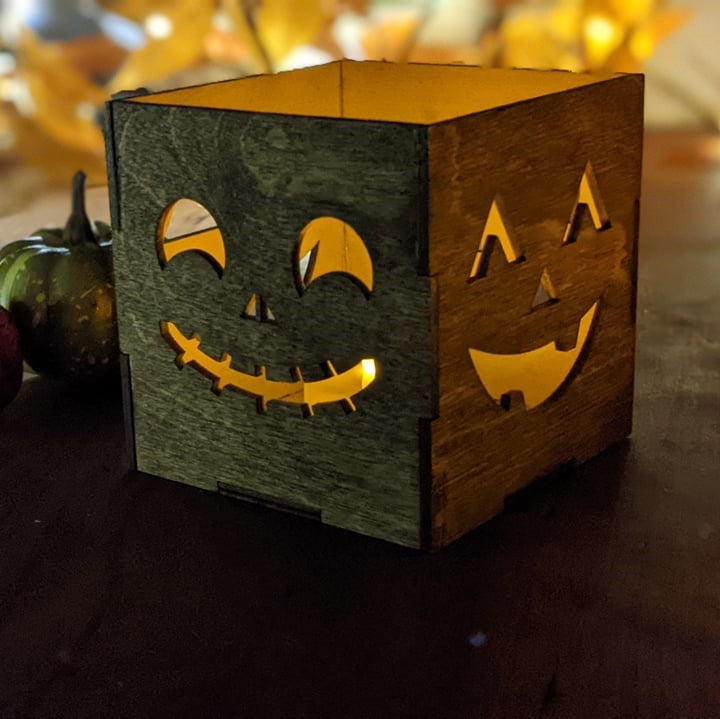 Pumpkin Tealight Lantern