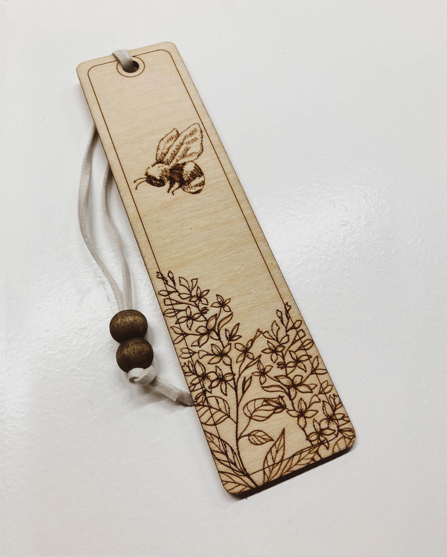 Lilac Flower Wooden Bookmark