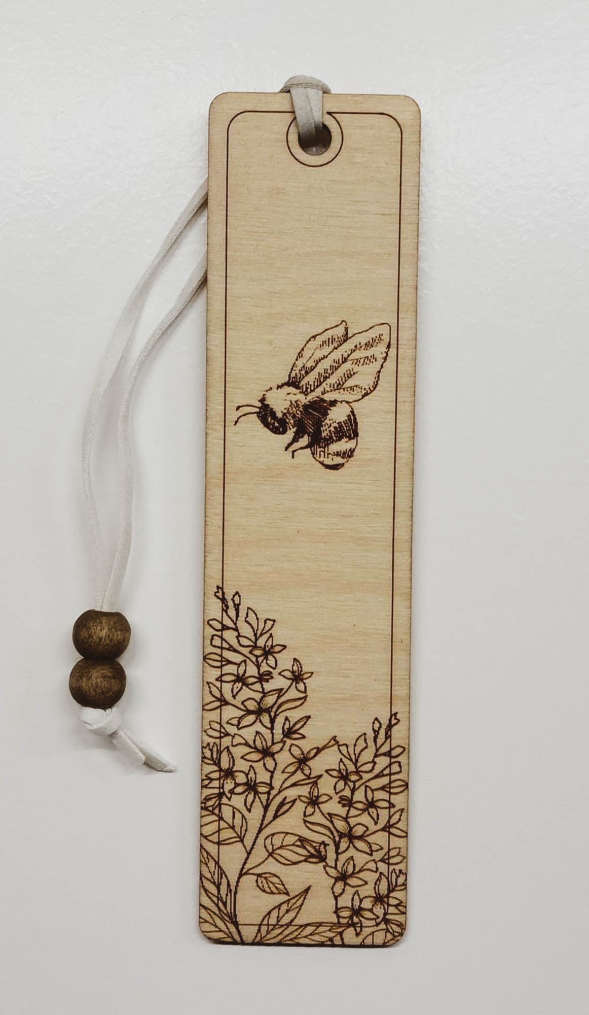 Lilac Flower Wooden Bookmark