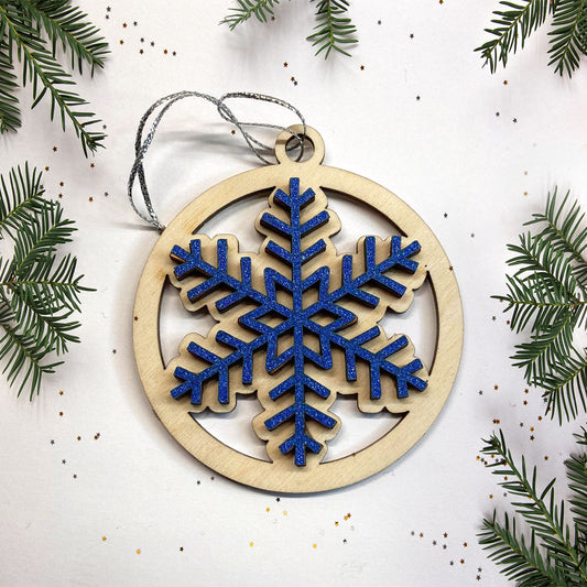Six Sided Snowflake Ornament