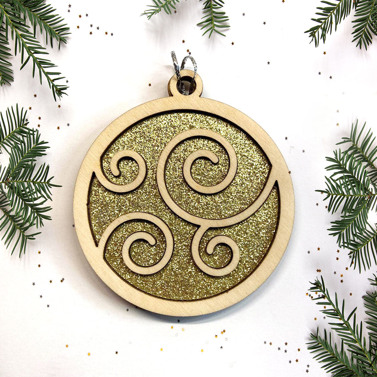 Swirl Christmas Ornament