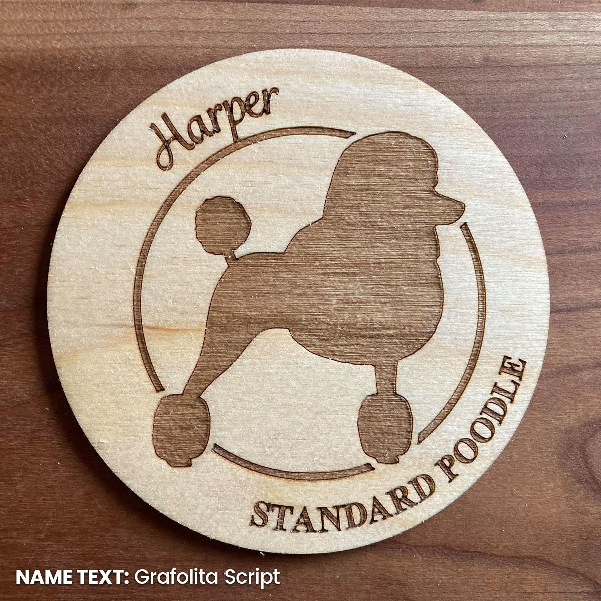Standard Poodle Coaster