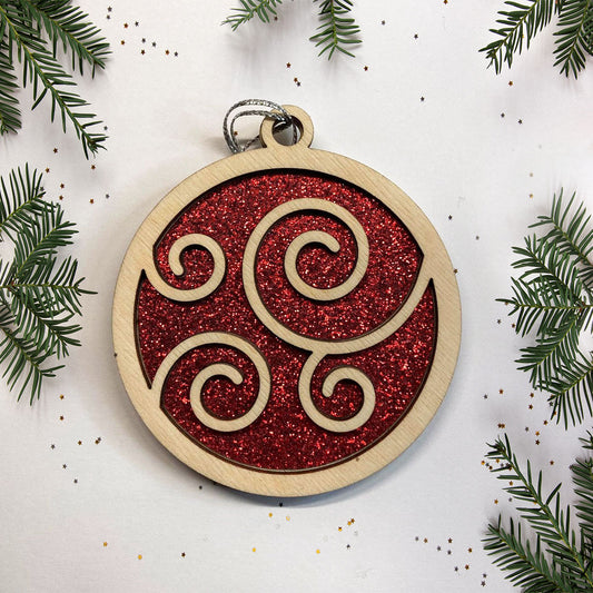 Swirl Christmas Ornament